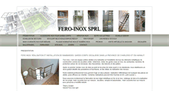 Desktop Screenshot of feroinox.be