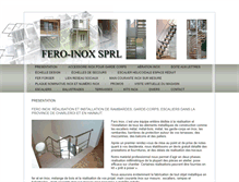 Tablet Screenshot of feroinox.be